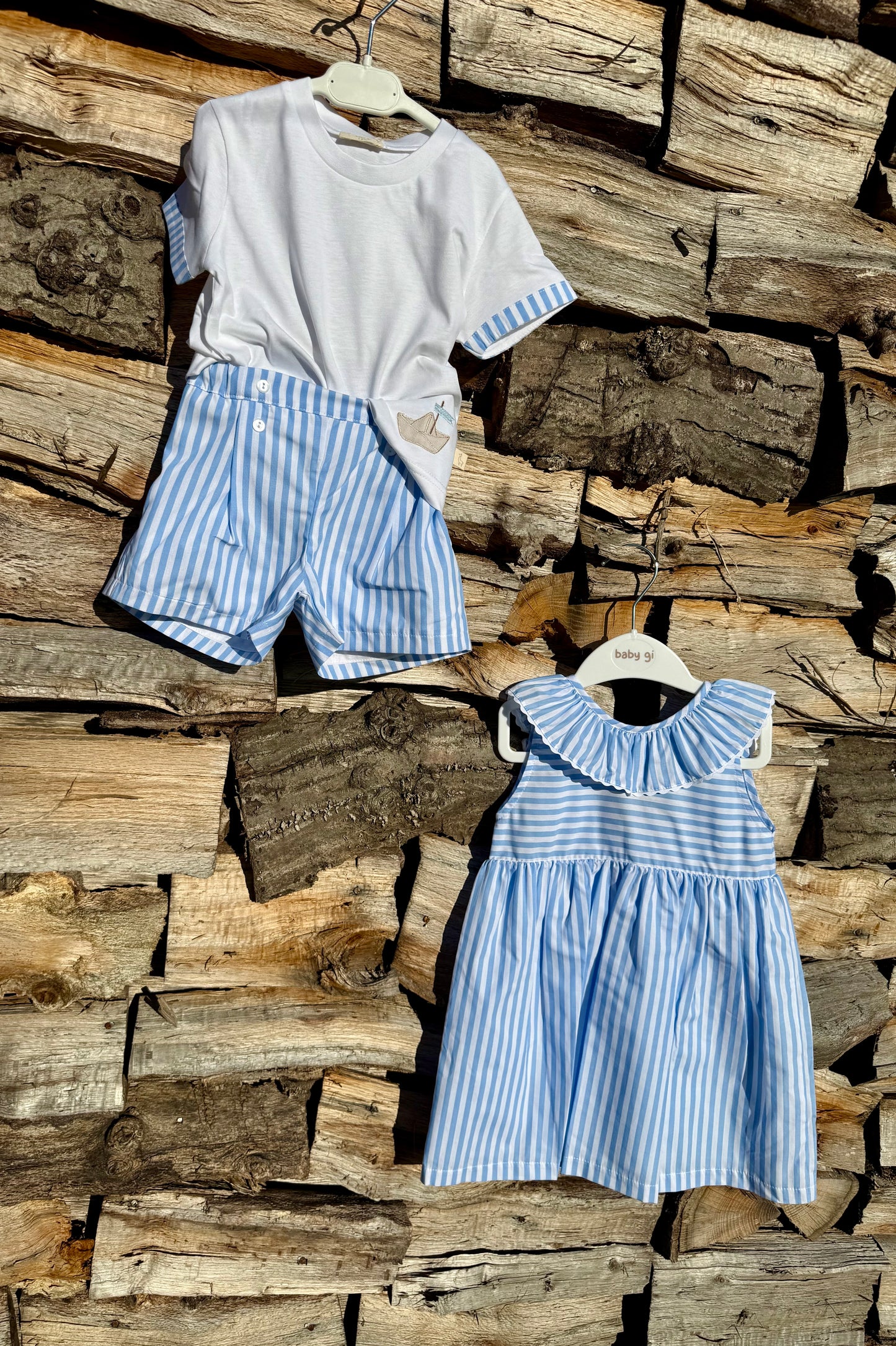 Emeric - tweedelig setje Marine bootje Baby Gi