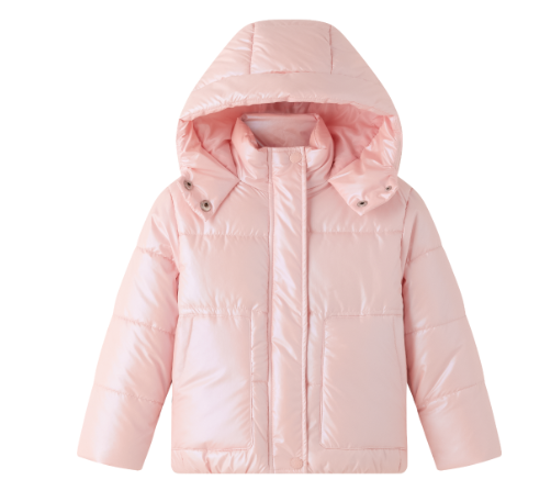 Roze winterjas met kap - Newness