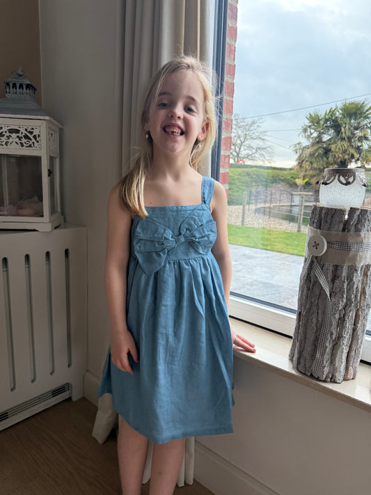 Lore - meisjesjurk met strik