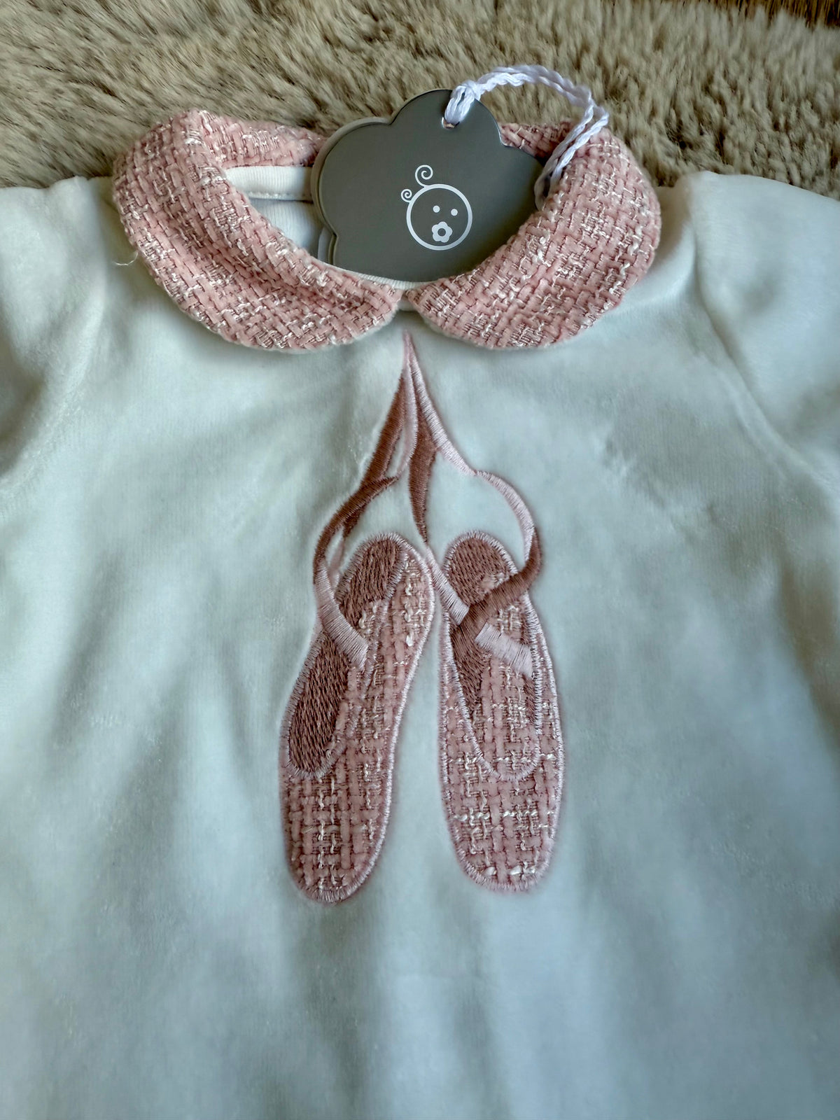 Baby boxpakje Ballerina met roze strik details – Chic by Deolinda