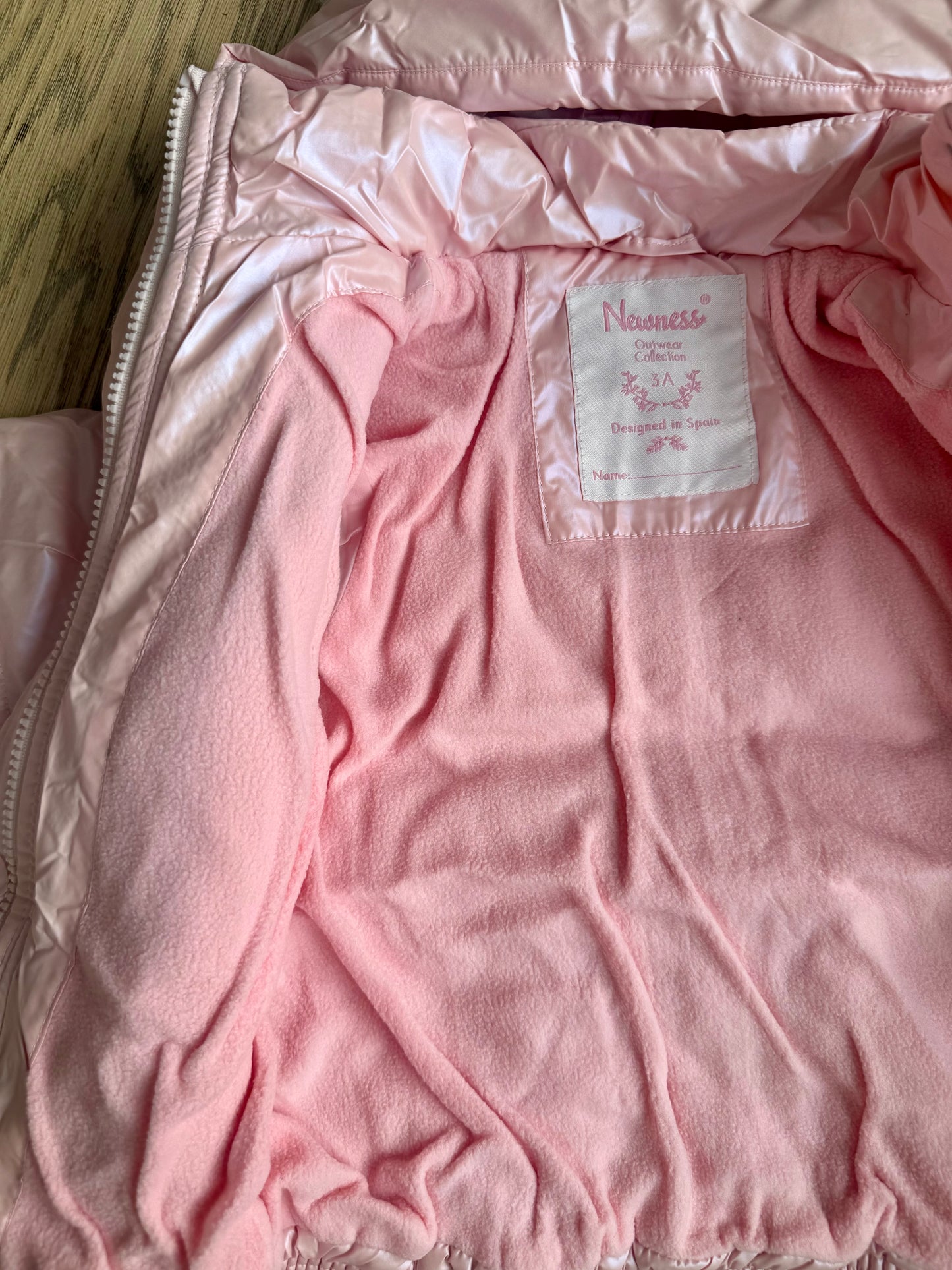 Roze winterjas met kap - Newness