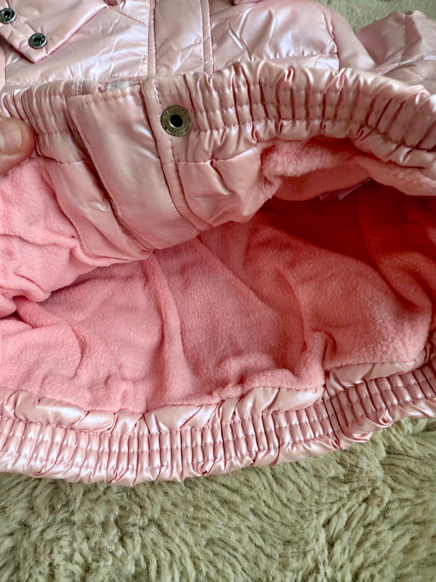 Roze winterjas met kap - Newness