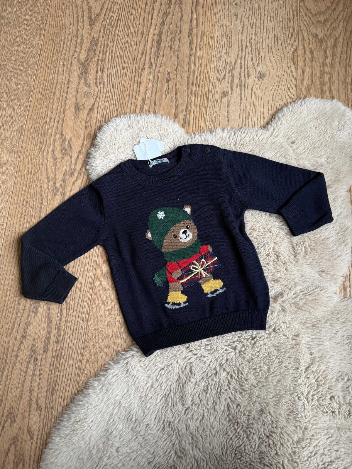 Donkerblauwe pull winter beer - dr. Kid