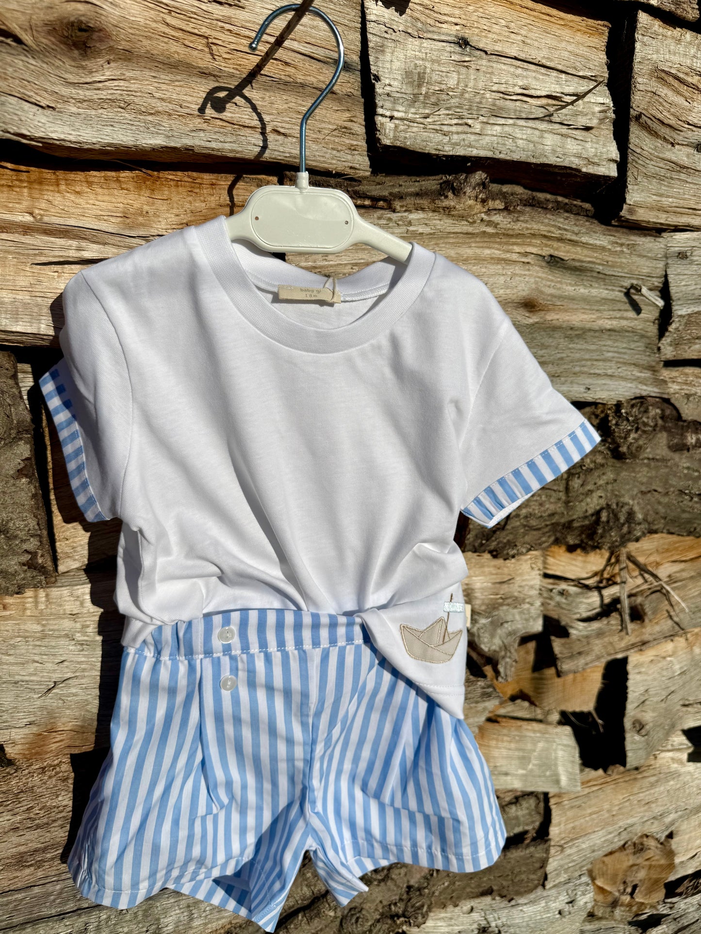 Emeric - tweedelig setje Marine bootje Baby Gi