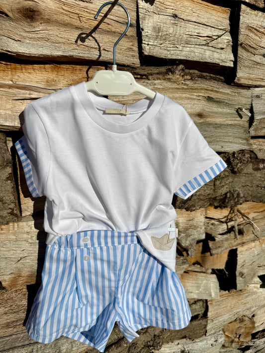 Emeric - tweedelig setje Marine bootje Baby Gi