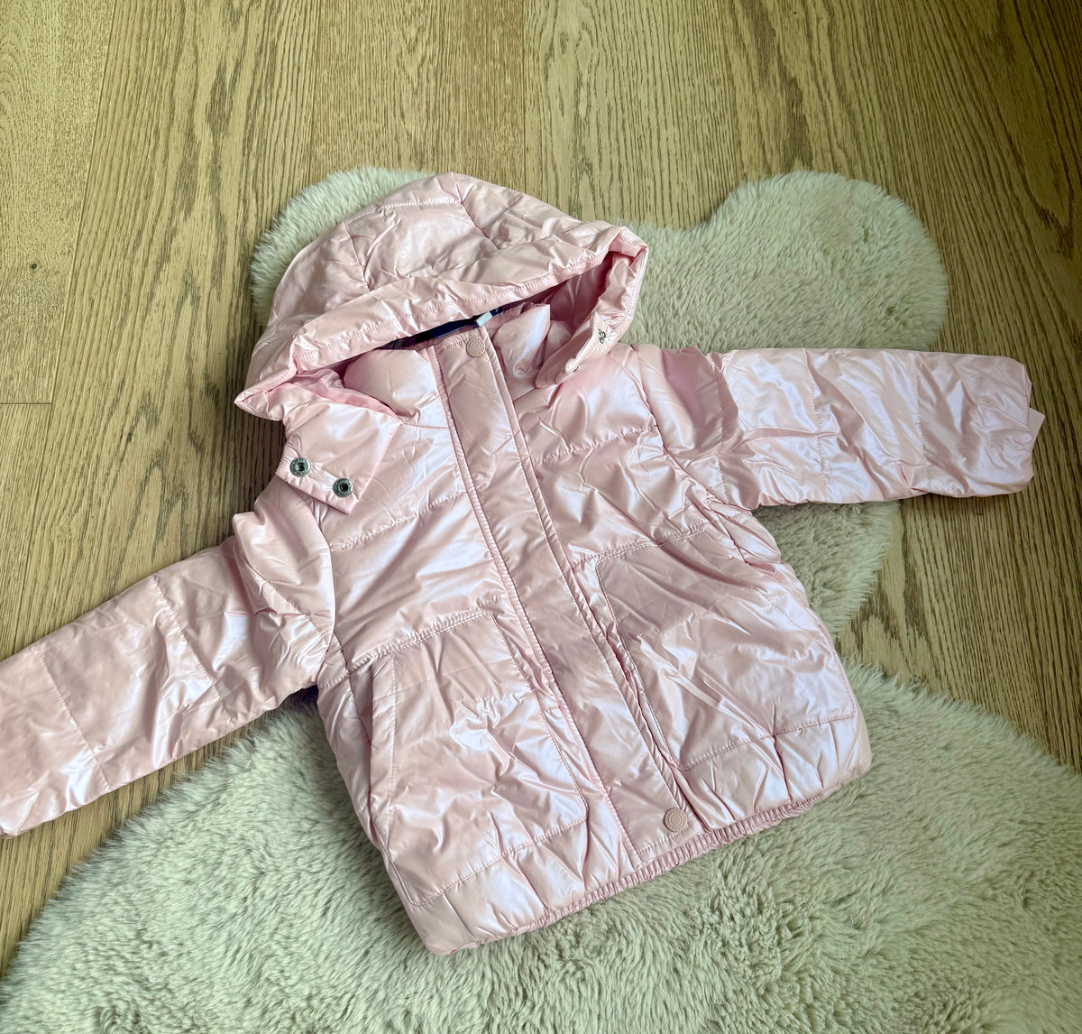 Roze winterjas met kap - Newness