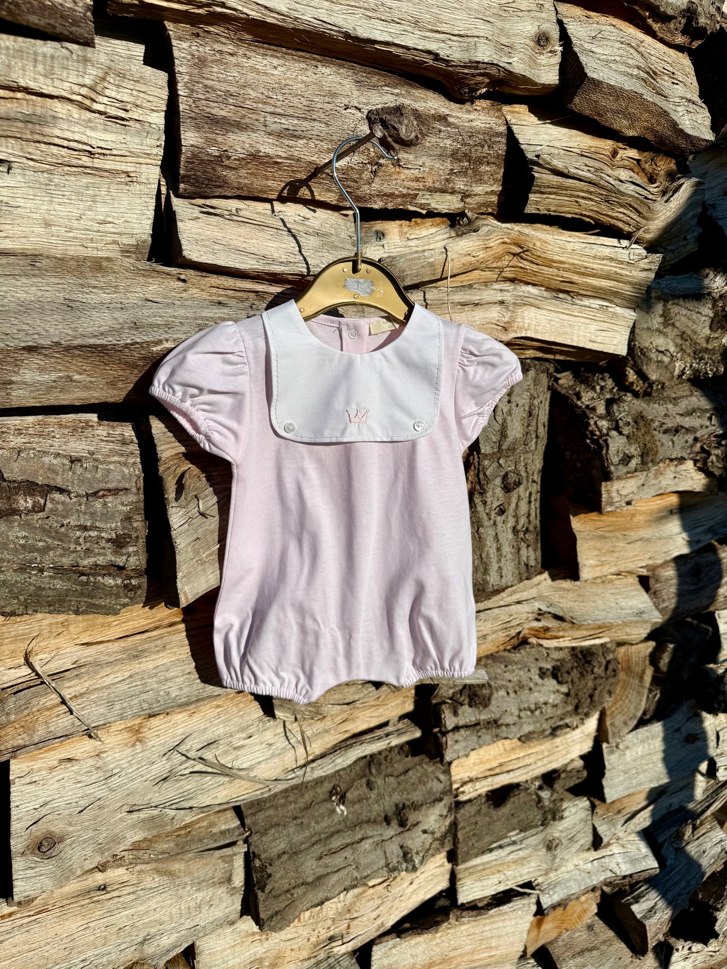 Beatrice - luxueus roze boxpakje met kroon Baby Gi