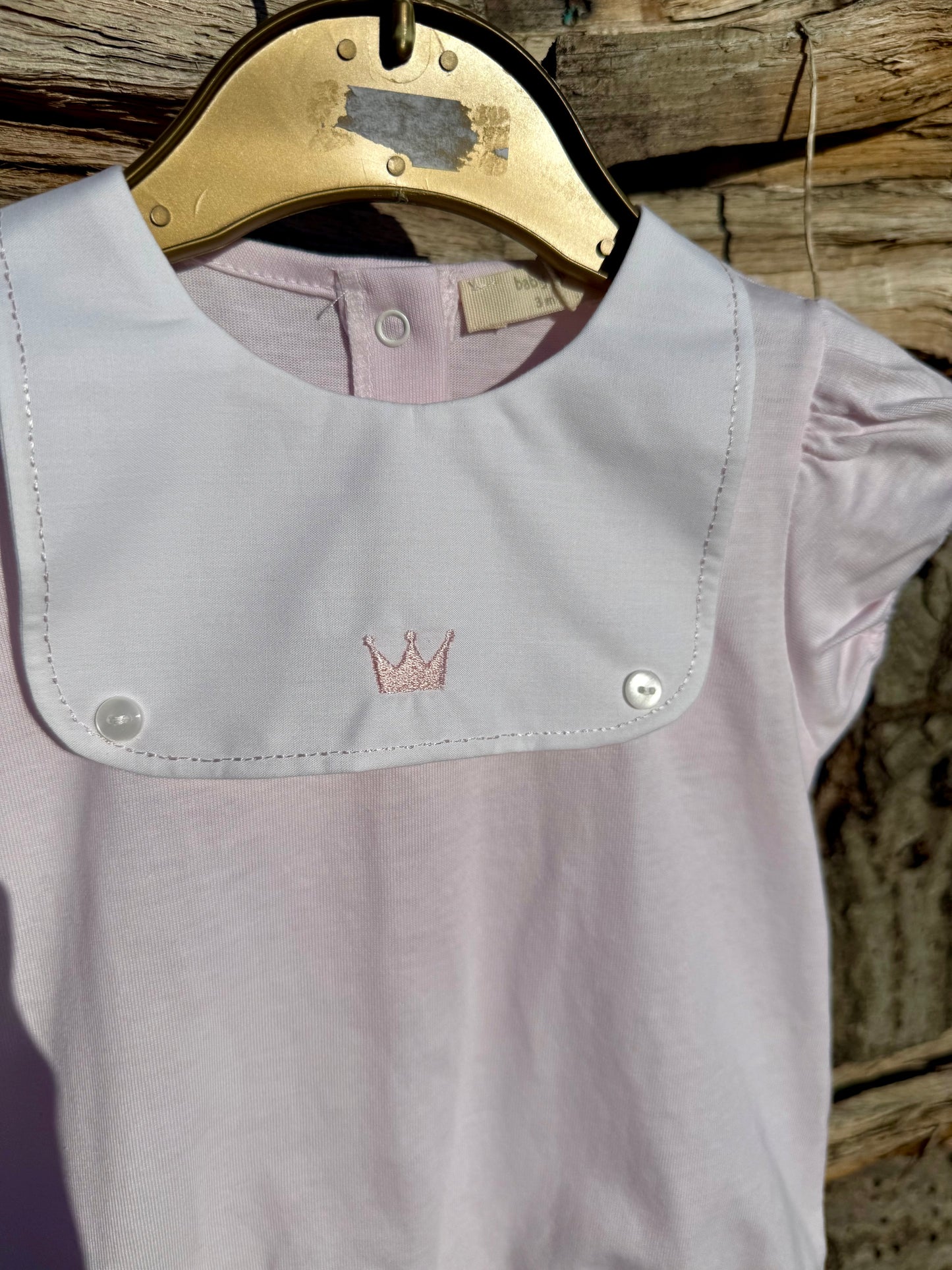 Beatrice - luxueus roze boxpakje met kroon Baby Gi