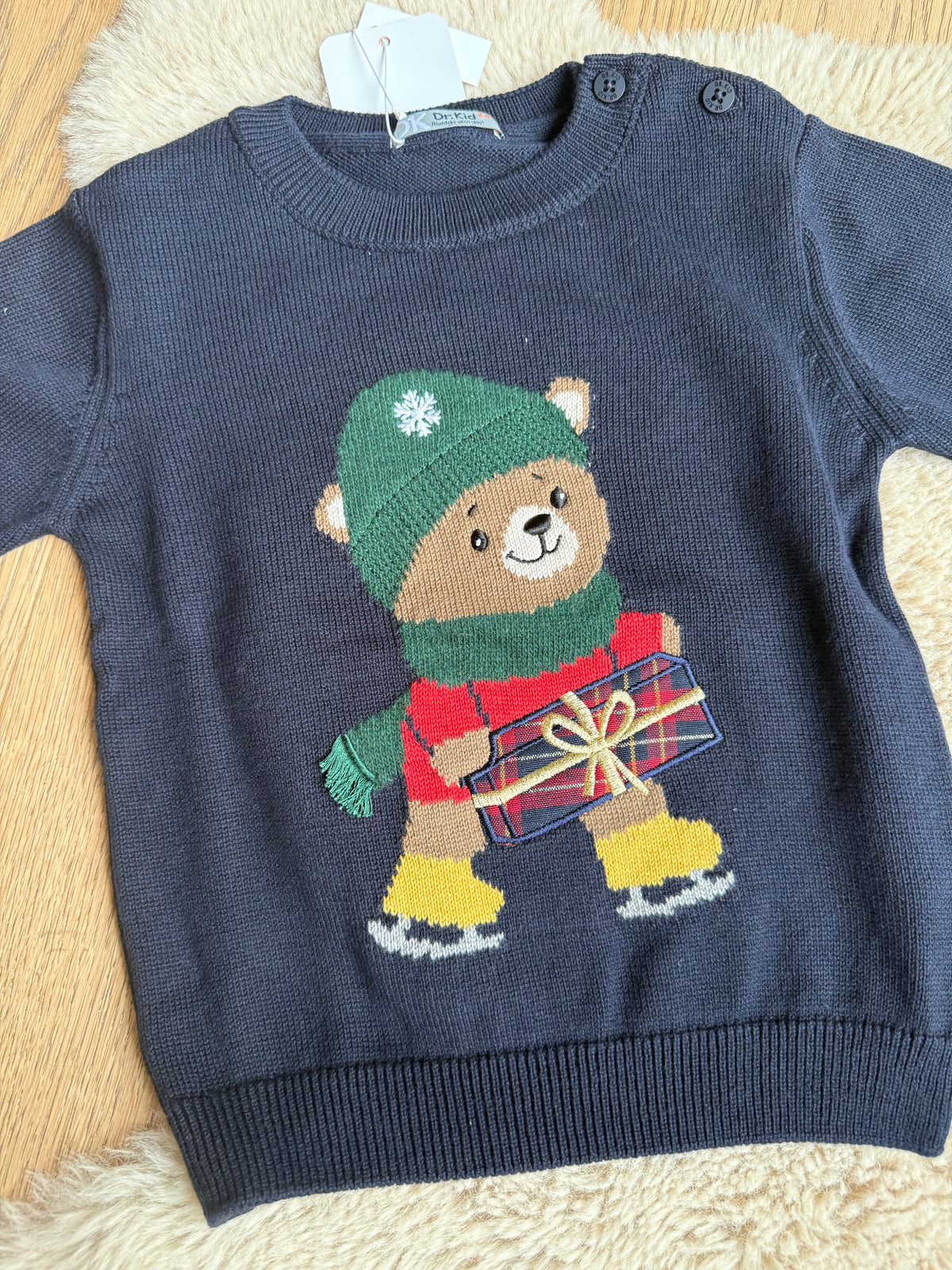 Donkerblauwe pull winter beer - dr. Kid