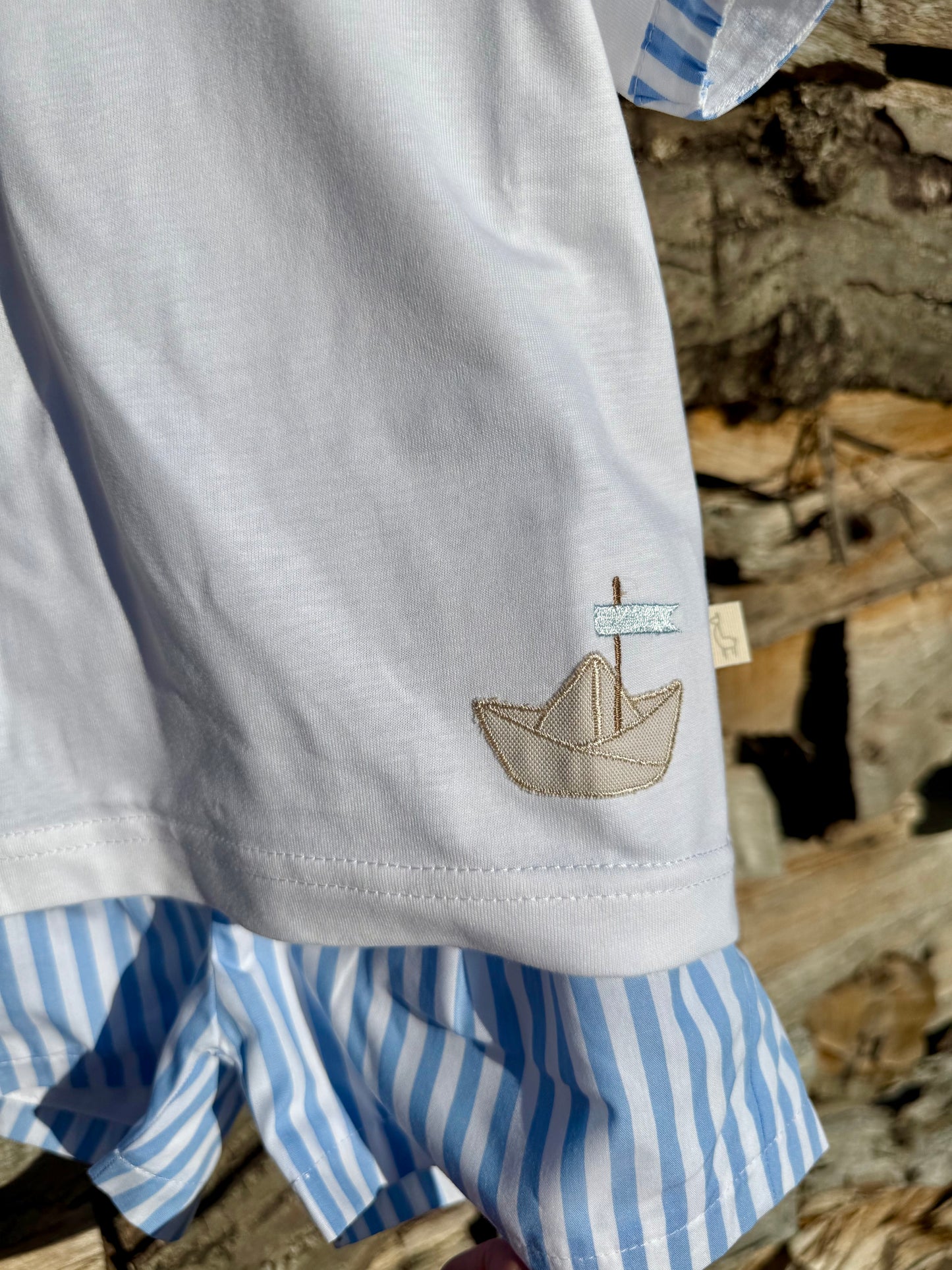 Emeric - tweedelig setje Marine bootje Baby Gi