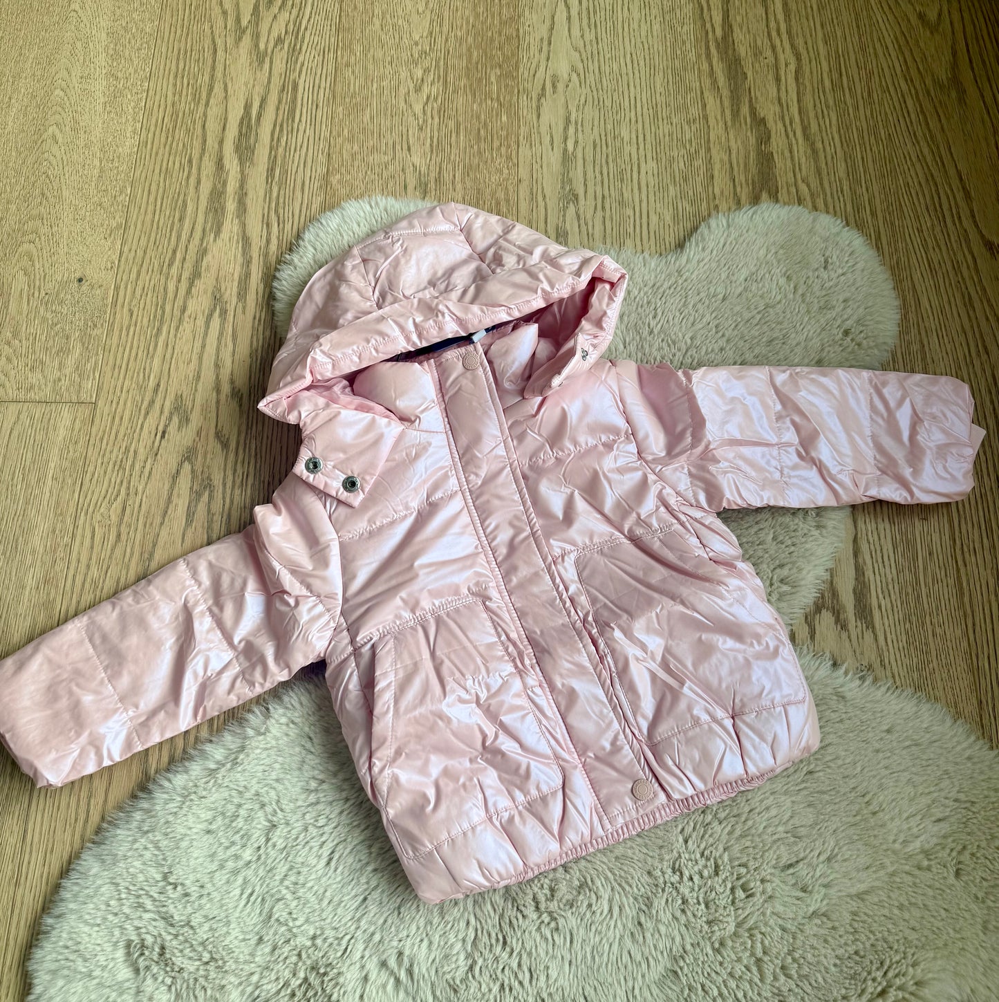 Roze winterjas met kap - Newness