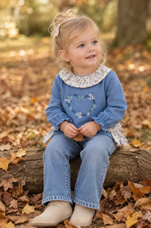 gekraagde fleece sweater met strikjes en lange mouwen - Newness