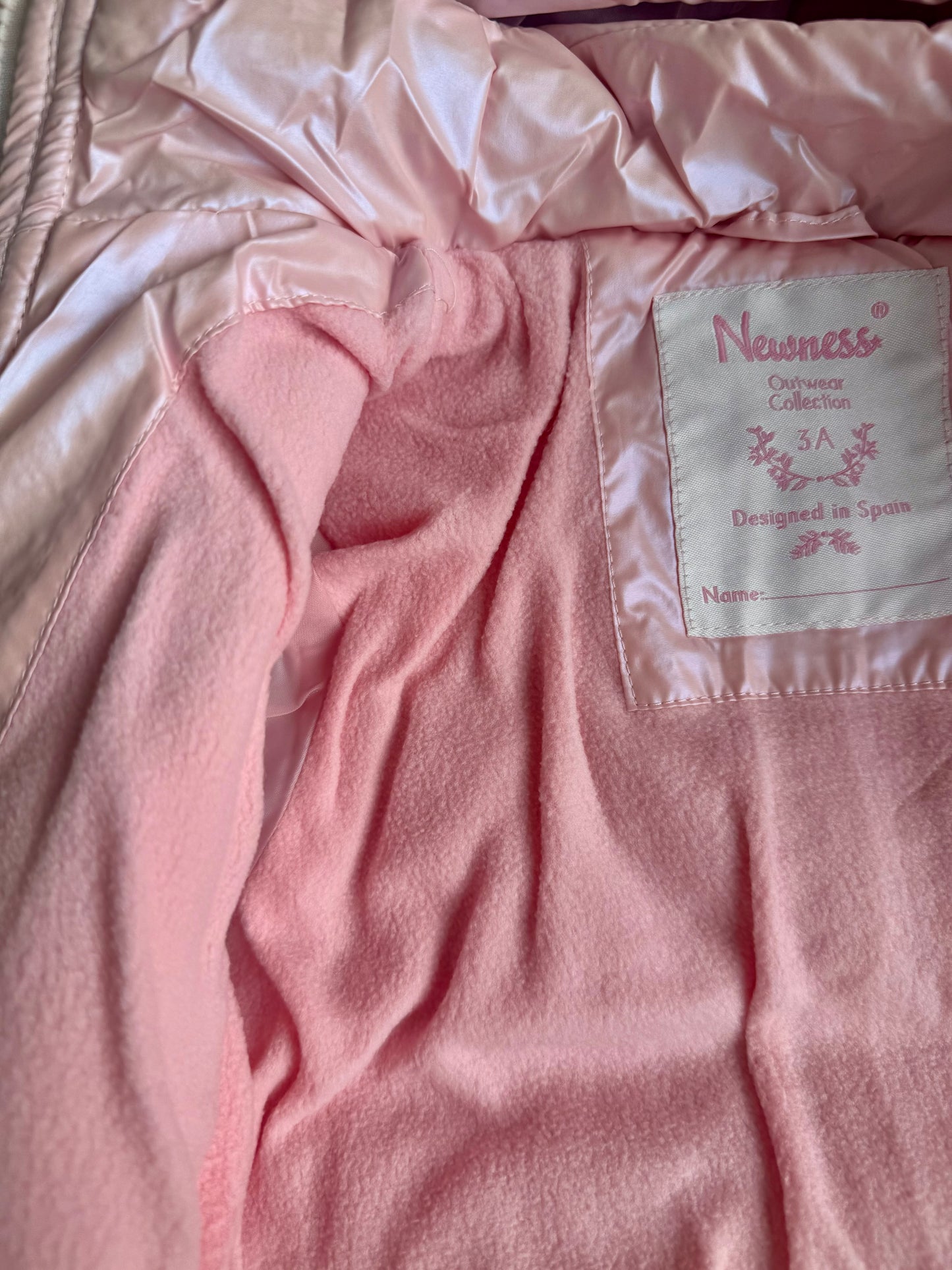 Roze winterjas met kap - Newness
