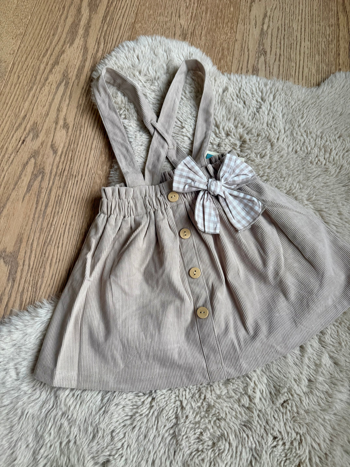 rok met gekruiste bretellen met strik - Newness
