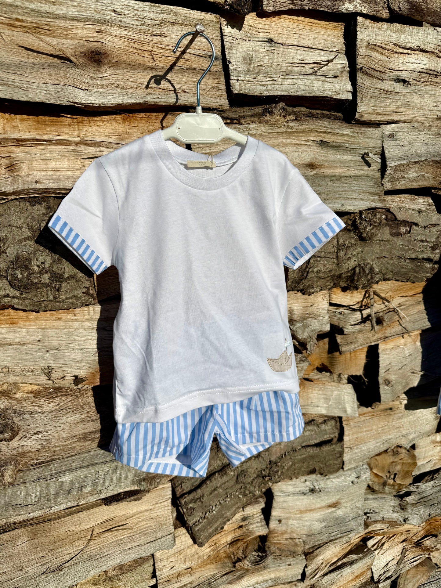 Emeric - tweedelig setje Marine bootje Baby Gi