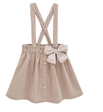 rok met gekruiste bretellen met strik - Newness